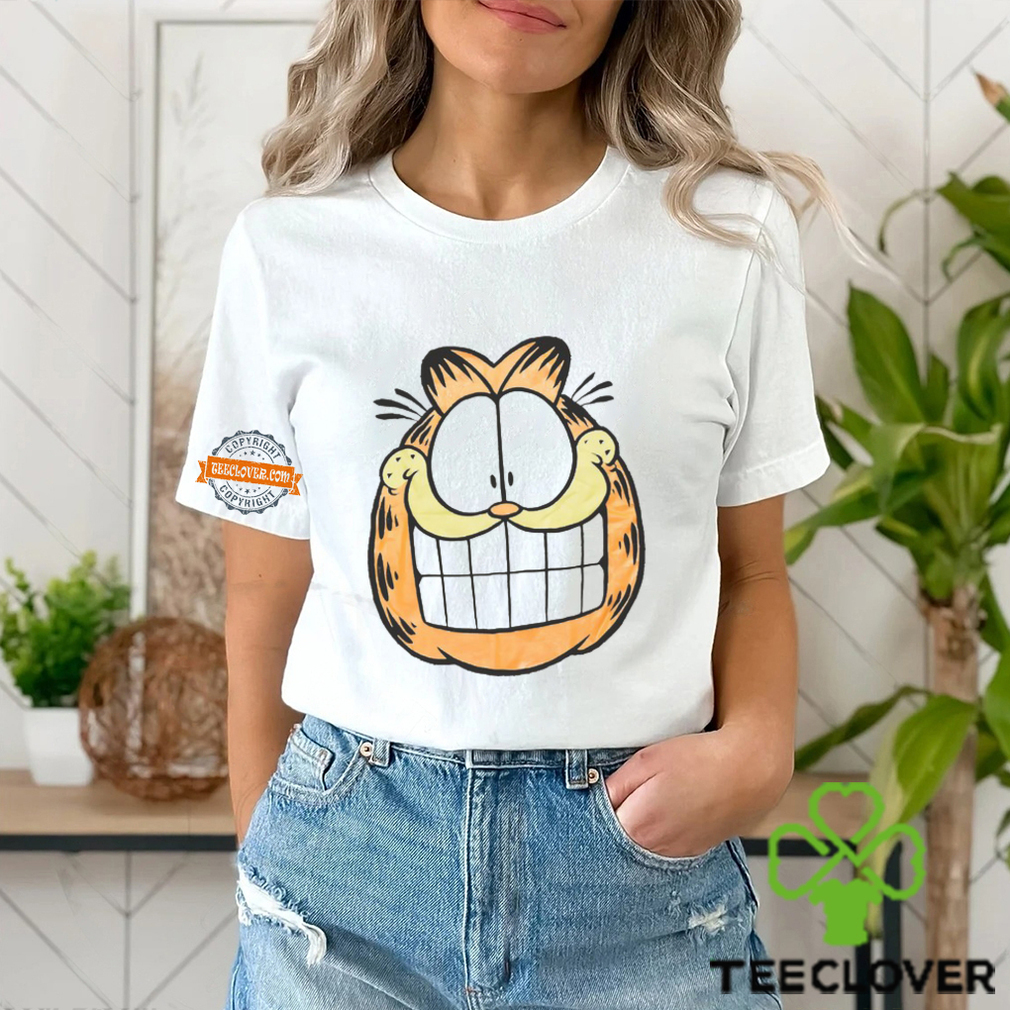 Garfield Big Face 90s White Shirt Garfield Big Face 90s White Shirt