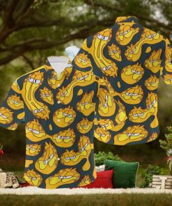 Garfield Character Vacation Hawaiian Print Shirt