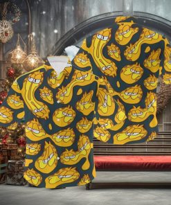 Garfield Character Vacation Hawaiian Print Shirt