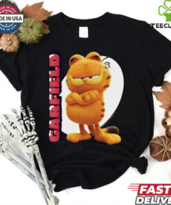 Garfield Movie Vertical Fitted Graphic T Shirt
