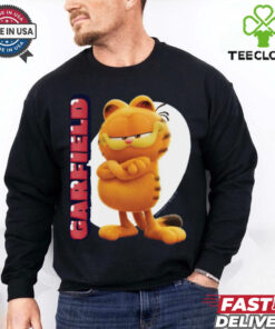 Garfield Movie Vertical Fitted Graphic T Shirt