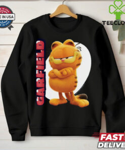 Garfield Movie Vertical Fitted Graphic T Shirt
