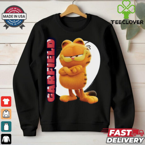 Garfield Movie Vertical Fitted Graphic T Shirt