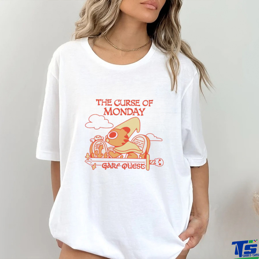 Garfield the curse of Monday Garf Quest game shirt Garfield the curse of Monday Garf Quest game shirt