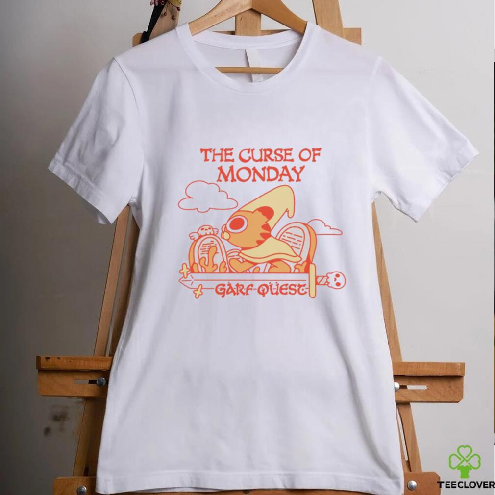 Garfield the curse of Monday Garf Quest game shirt Garfield the curse of Monday Garf Quest game shirt
