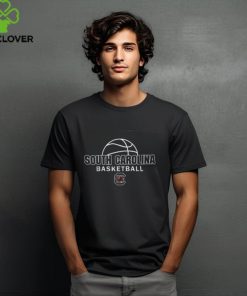 Garnet South Carolina Gamecocks Basketball Logo Tee Shirt