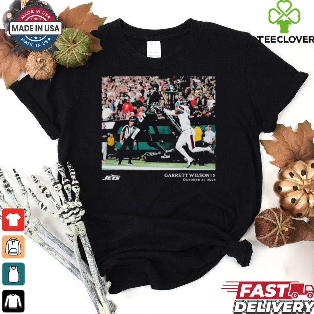 Garrett Wilson New York Jets 5 October 31 2024 NFL Flash Features Week 9 T Shirt Garrett Wilson New York Jets 5 October 31 2024 NFL Flash Features Week 9 T Shirt