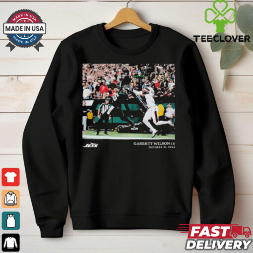 Garrett Wilson New York Jets 5 October 31 2024 NFL Flash Features Week 9 T Shirt