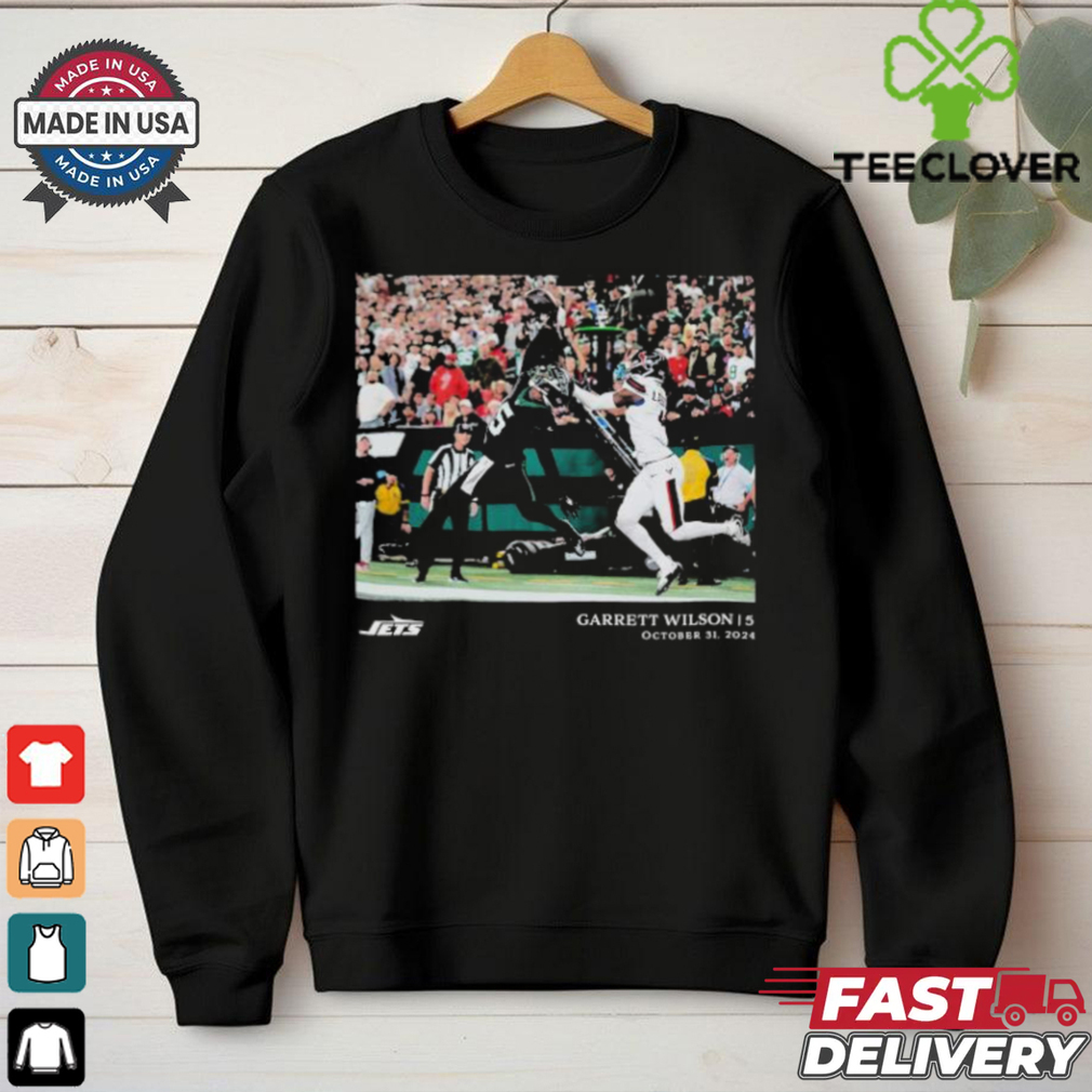 Garrett Wilson New York Jets 5 October 31 2024 NFL Flash Features Week 9 T Shirt Garrett Wilson New York Jets 5 October 31 2024 NFL Flash Features Week 9 T Shirt
