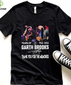 Garth Brooks 60 years of 1962 2022 thank you for the memories signature hoodie, sweater, longsleeve, shirt v-neck, t-shirt
