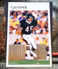 Gary Fencik On The Prowl Chicago Bears Vintage Original Poster