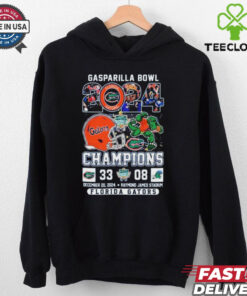 Gasparilla Bowl Champions 2024 Florida Gators Helmet Mascot T Shirts