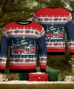 Gaston, South Carolina, Sandy Run Calhoun County Fire District Ugly Sweater Family Gift