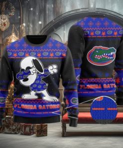 Gators Snoopy Dabbing Knitted Ugly Christmas Sweater