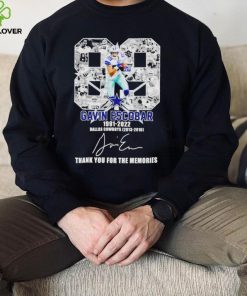 Gavin Escobar 1991 2022 Dallas Cowboys 2013 2016 thank you for the memories signature hoodie, sweater, longsleeve, shirt v-neck, t-shirt