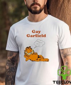 Gay Garfield lasagna and cock t shirt