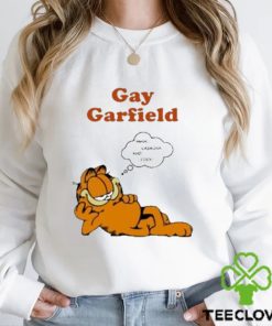 Gay Garfield lasagna and cock t shirt