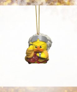 Gearhumans 3D Back To The Future Doc Brown Duck Custom Ornament