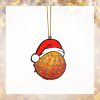 Gearhumans 3D Christmas Santa Hat Papaya Fruit Christmas Custom Ornament