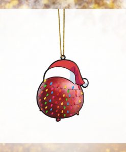 Gearhumans 3D Christmas Santa Hat Pomegranate Fruit Christmas Custom Ornament