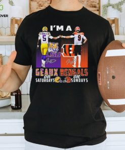 Geaux Bengals I’m A Jayden Daniels On Saturdays Joe Burrow On Sundays Signatures Shirt