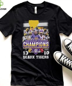 Geaux Tigers 2022 Second Saturday In November Champions LSU Tigers 13 10 Arkansas Razorbacks Shirt