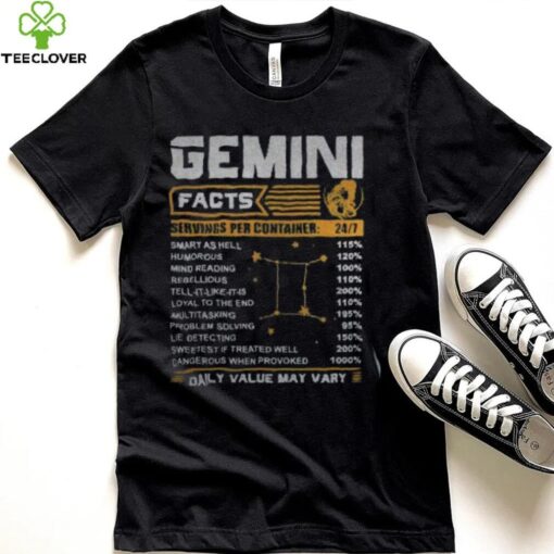Gemini Facts Zodiac T Shirt Funny Gemini Birthday, Gifts, Gift For Dad
