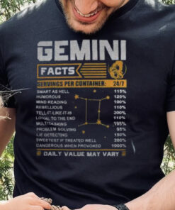 Gemini Facts Zodiac T Shirt Funny Gemini Birthday, Gifts, Gift For Dad
