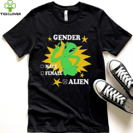 Gender male female alien finger say hi hoodie, sweater, longsleeve, shirt v-neck, t-shirt
