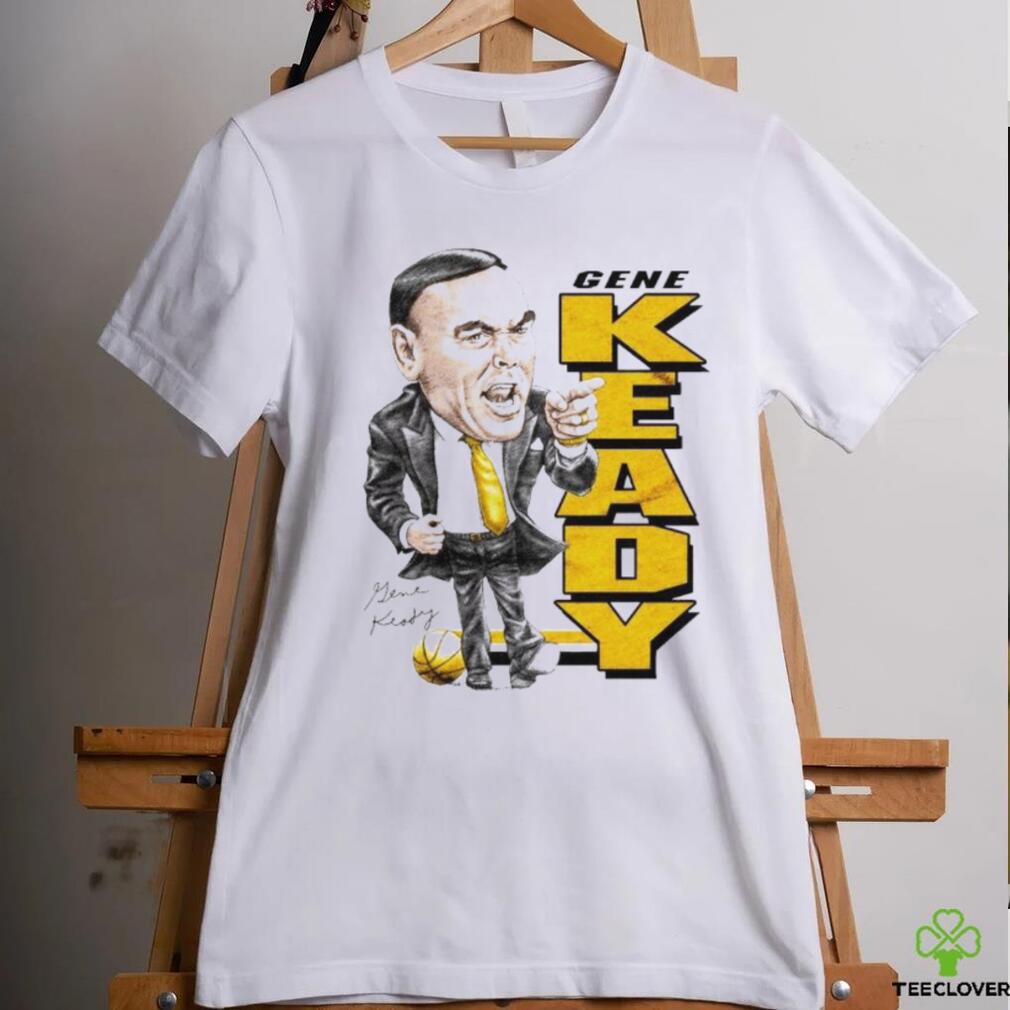 Gene Keady NCAA basketball coach caricature signature shirt Gene Keady NCAA basketball coach caricature signature shirt