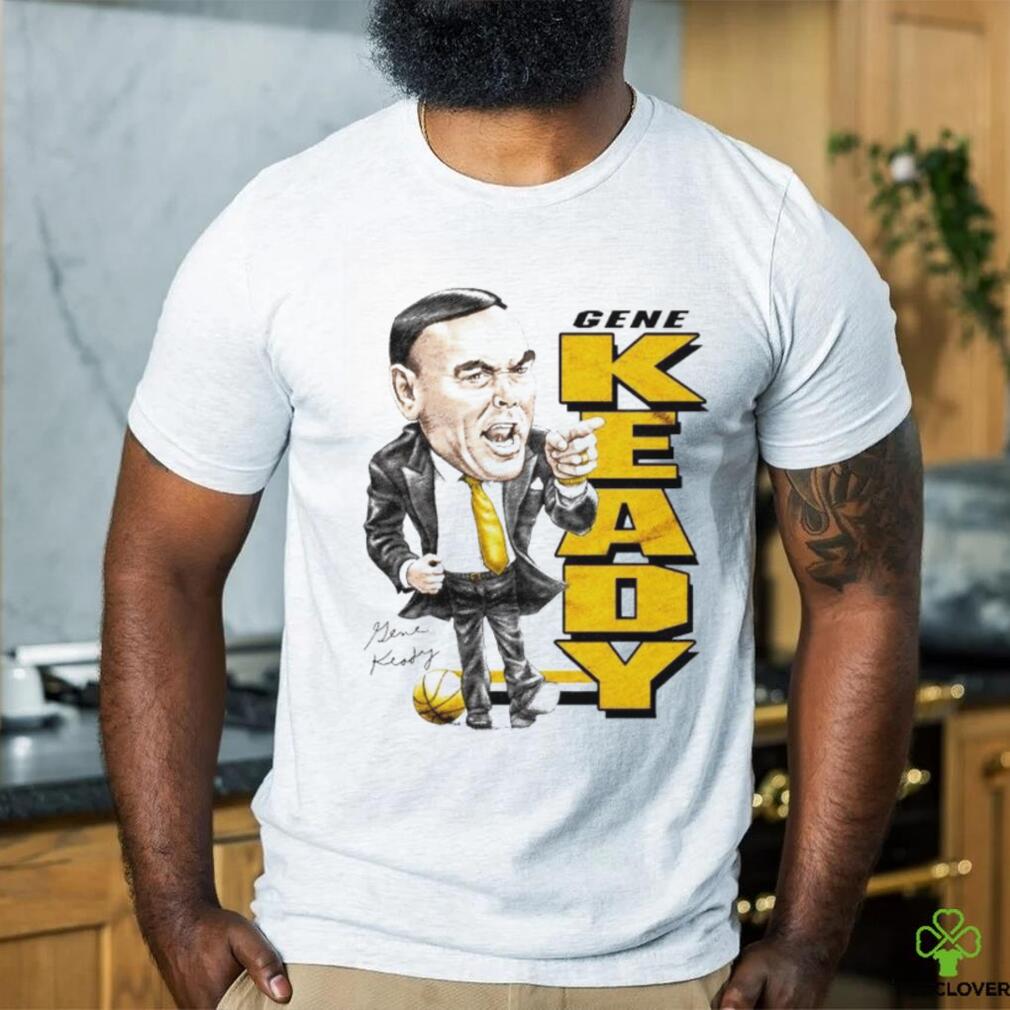 Gene Keady NCAA basketball coach caricature signature shirt Gene Keady NCAA basketball coach caricature signature shirt