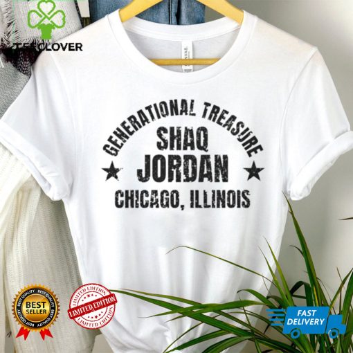 Generational Treasure Shaq Jordan Chicago Illinois hoodie, sweater, longsleeve, shirt v-neck, t-shirt