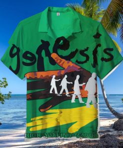 Genesis Band The Way We Walk Short Sleeve Hawaiian Shirt