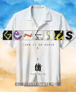 Genesis Turn It On Again Button Down Short Sleeve Shirt