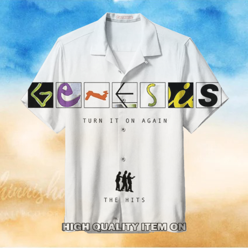 Genesis Turn It On Again Button Down Short Sleeve Shirt Genesis Turn It On Again Button Down Short Sleeve Shirt