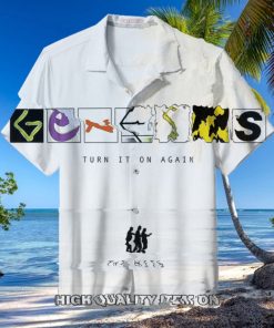 Genesis Turn It On Again Button Down Short Sleeve Shirt 1 Genesis Turn It On Again Button Down Short Sleeve Shirt