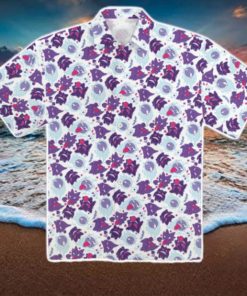 Gengar Haunter Gastly Hawaiian Shirt