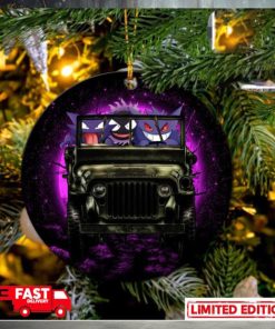 Gengar Pokemon Ghost Halloween Moonlight Jeep Funny Perfect Gift For Holiday Ornament