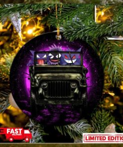 Gengar Pokemon Ghost Halloween Moonlight Jeep Funny Perfect Gift For Holiday Ornament