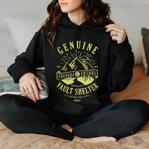 Genuine wasteland vault shelter prepare for the future It’s never too late est 2161 hoodie, sweater, longsleeve, shirt v-neck, t-shirt