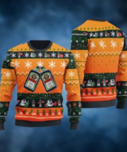 Geo Snowflake Pattern Jagermeister Ugly Christmas Sweater