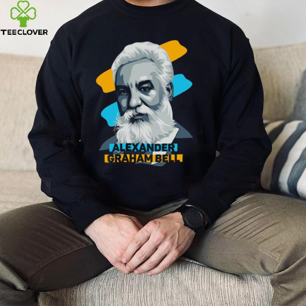 Geometric Design Alexander Graham Bell Unisex Sweatshirt Geometric Design Alexander Graham Bell Unisex Sweatshirt