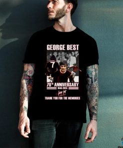 George Best 78th Anniversary 1946 2024 Thank You For The Memories T Shirt 2 George Best 78th Anniversary 1946 2024 Thank You For The Memories T Shirt