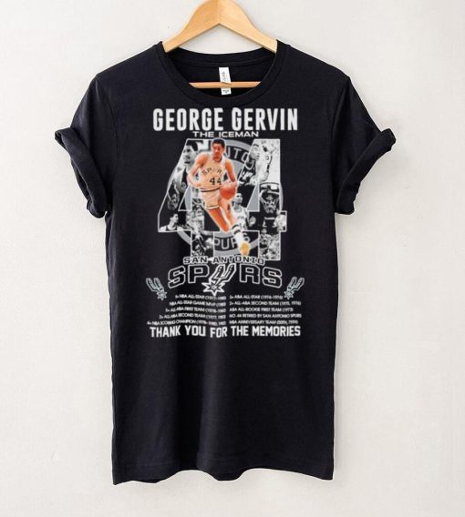 George Gervin The Iceman San Antonio Spurs Thank You For The Memories Shirt