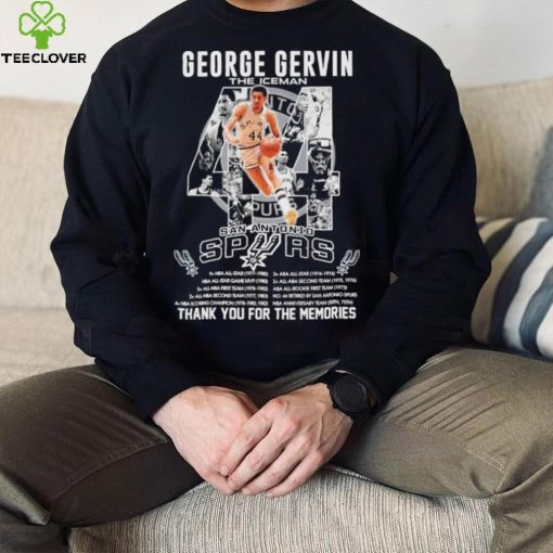 George Gervin The Iceman San Antonio Spurs Thank You For The Memories Shirt