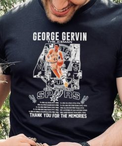 George Gervin The Iceman San Antonio Spurs Thank You For The Memories Shirt