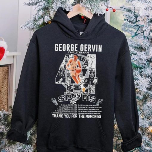 George Gervin The Iceman San Antonio Spurs Thank You For The Memories Shirt