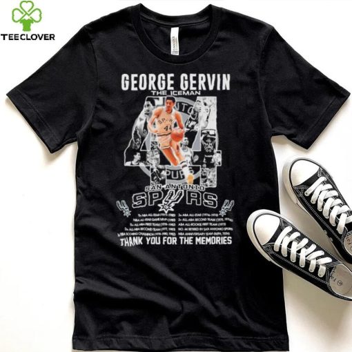 George Gervin The Iceman San Antonio Spurs Thank You For The Memories Shirt