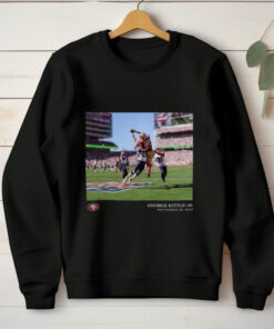 George Kittle Black San Francisco 49ers NFL Flash Features Week 4 T Shirt