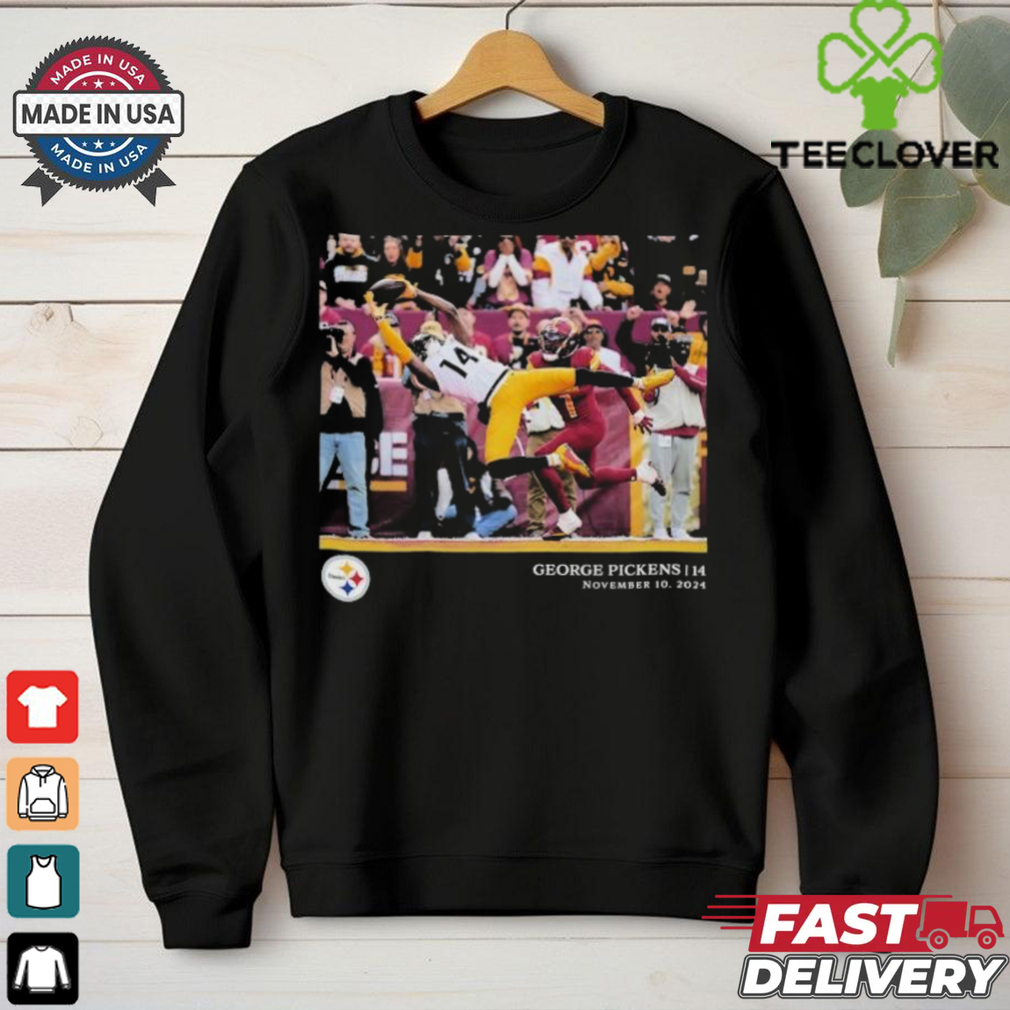 George Pickens 14 November 10 2024 Pittsburgh Steelers NFL Flash Features Week 10 T Shirt George Pickens 14 November 10 2024 Pittsburgh Steelers NFL Flash Features Week 10 T Shirt
